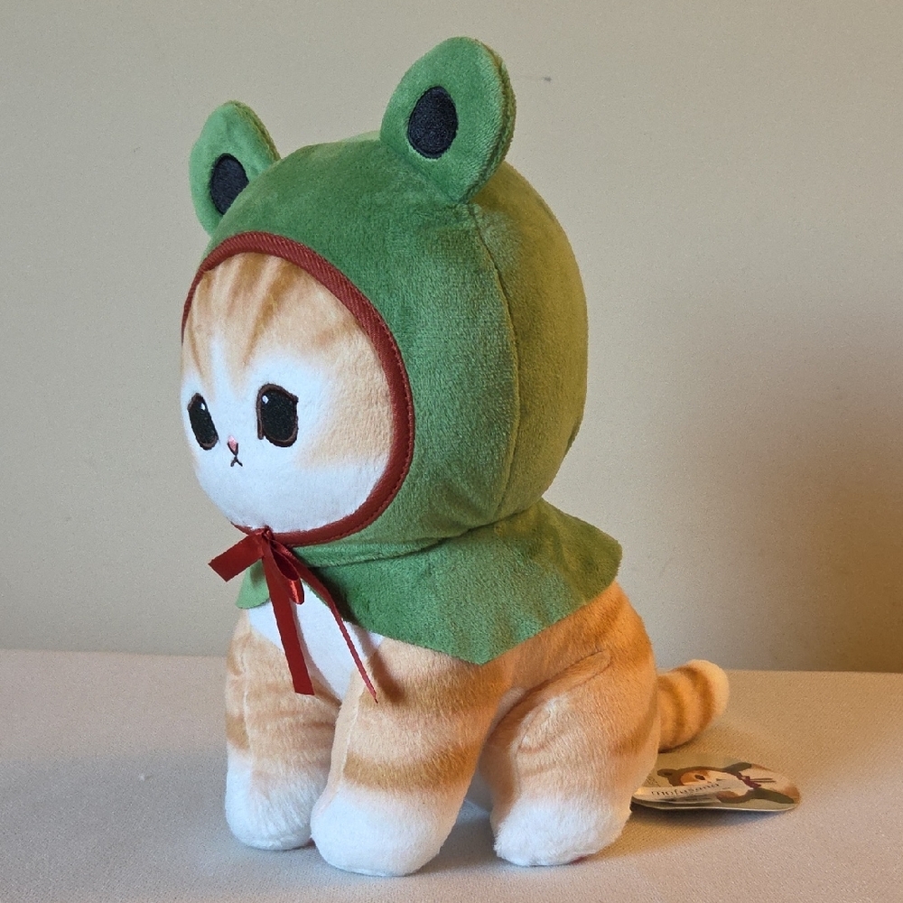 Mofusand Orange Cat With Green Frog Hoodie Round 1 Prize - Picture 2 of 10